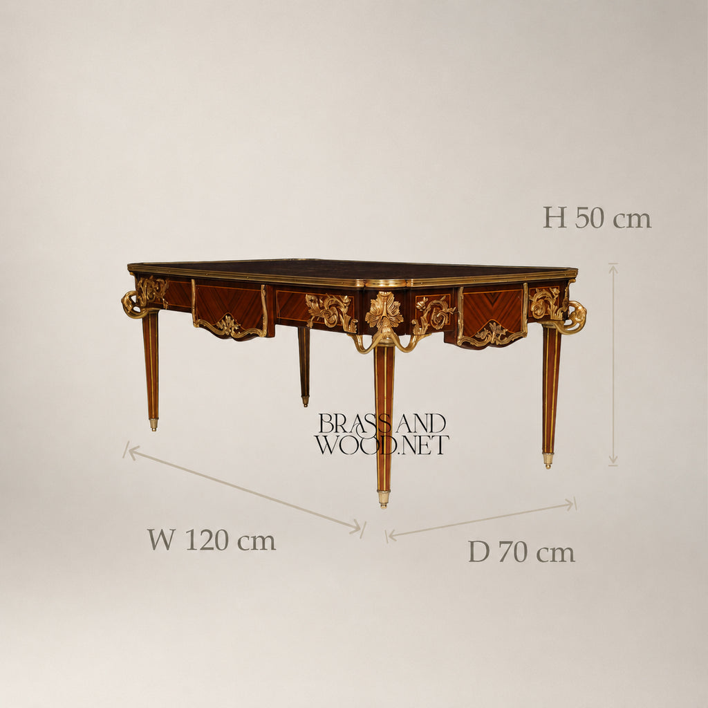 Louis XV Rosewood & Satinwood Marquetry Table Set