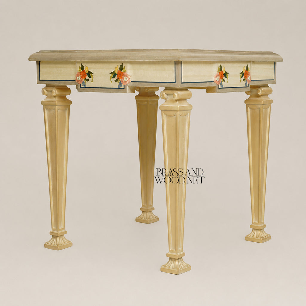 Classic Off-White Coffee set & Corner Table Set