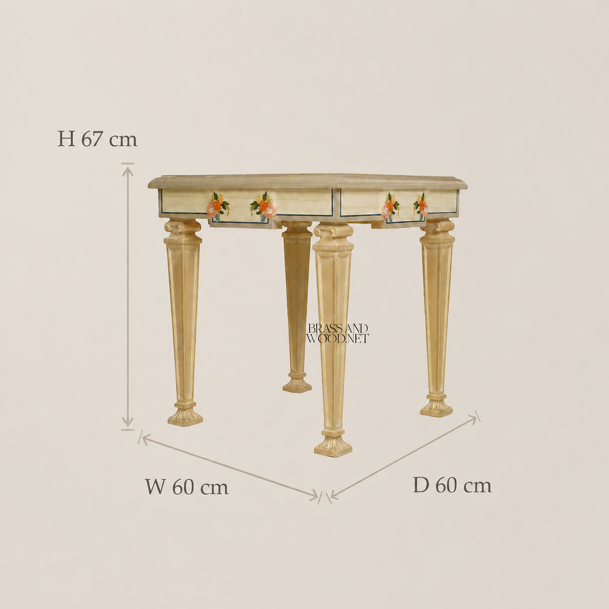 Classic Off-White Coffee set & Corner Table Set