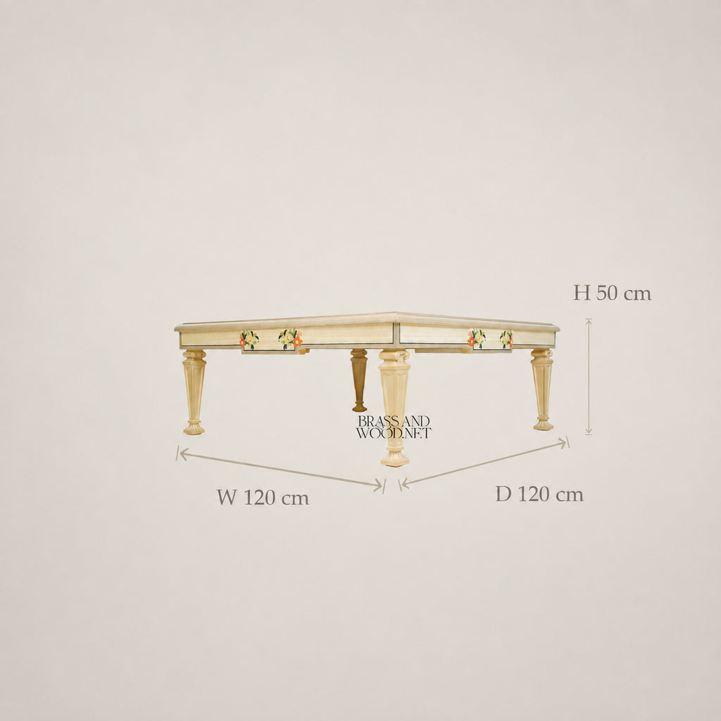 Classic Off-White Coffee set & Corner Table Set