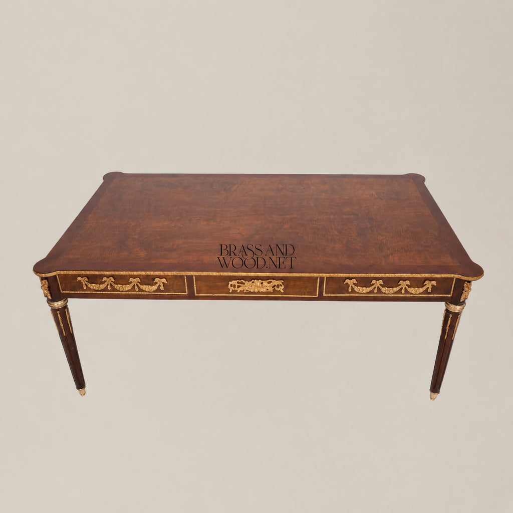 Classic Apple Burl Coffee and Corner Table Set