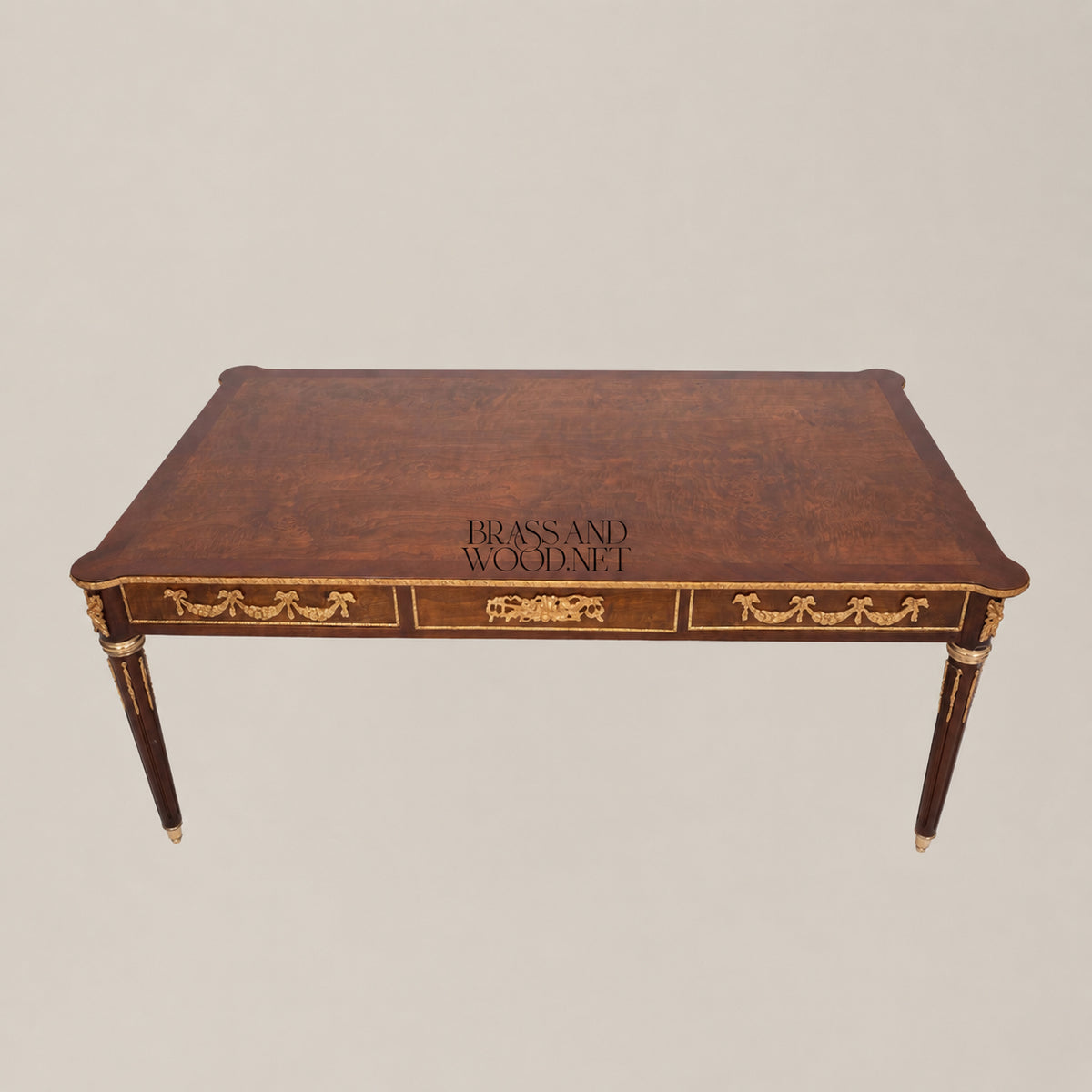 Classic Apple Burl Coffee and Corner Table Set