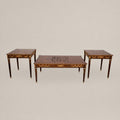 Classic Apple Burl Coffee and Corner Table Set