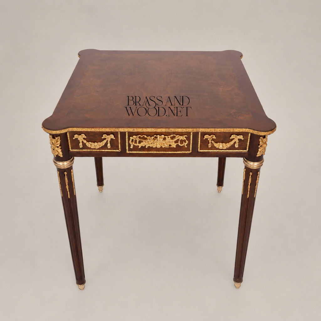 Classic Apple Burl Coffee and Corner Table Set