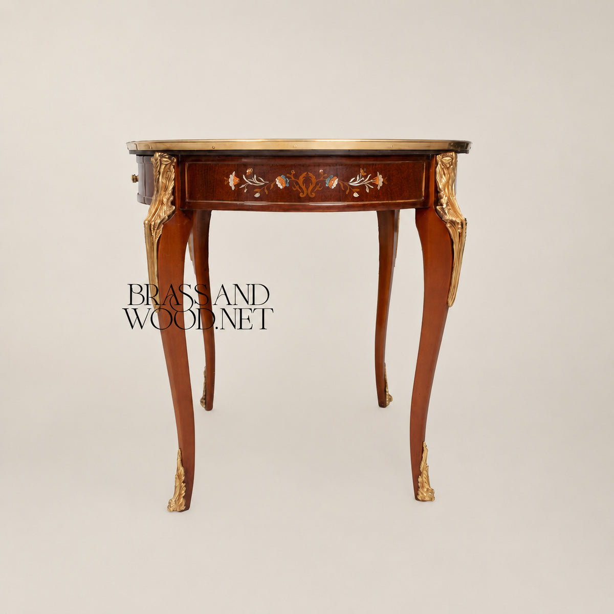 Louis XVI Mother-of-Pearl & Marquetry Table Set