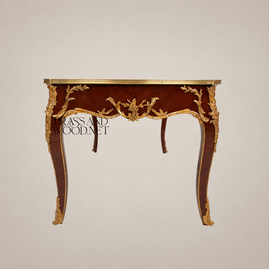 Louis XV Ormolu-Mounted Marquetry Coffee & Corner Table Set