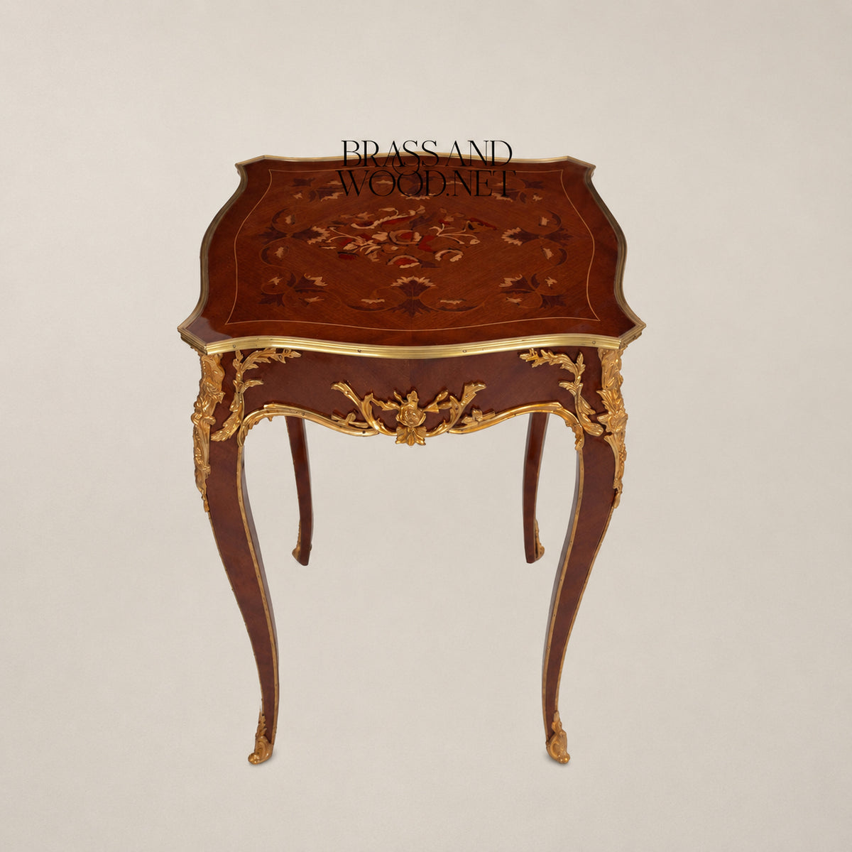 Louis XV Ormolu-Mounted Marquetry Coffee & Corner Table Set