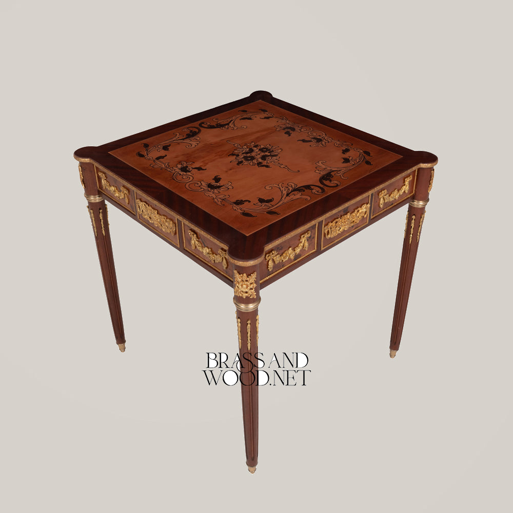 Handcrafted Classic Salon Coffee & Corner Table Set