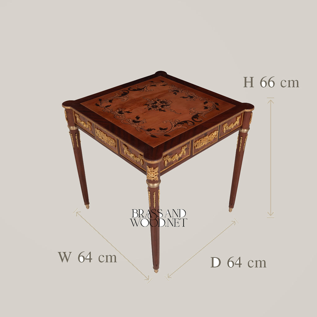 Handcrafted Classic Salon Coffee & Corner Table Set