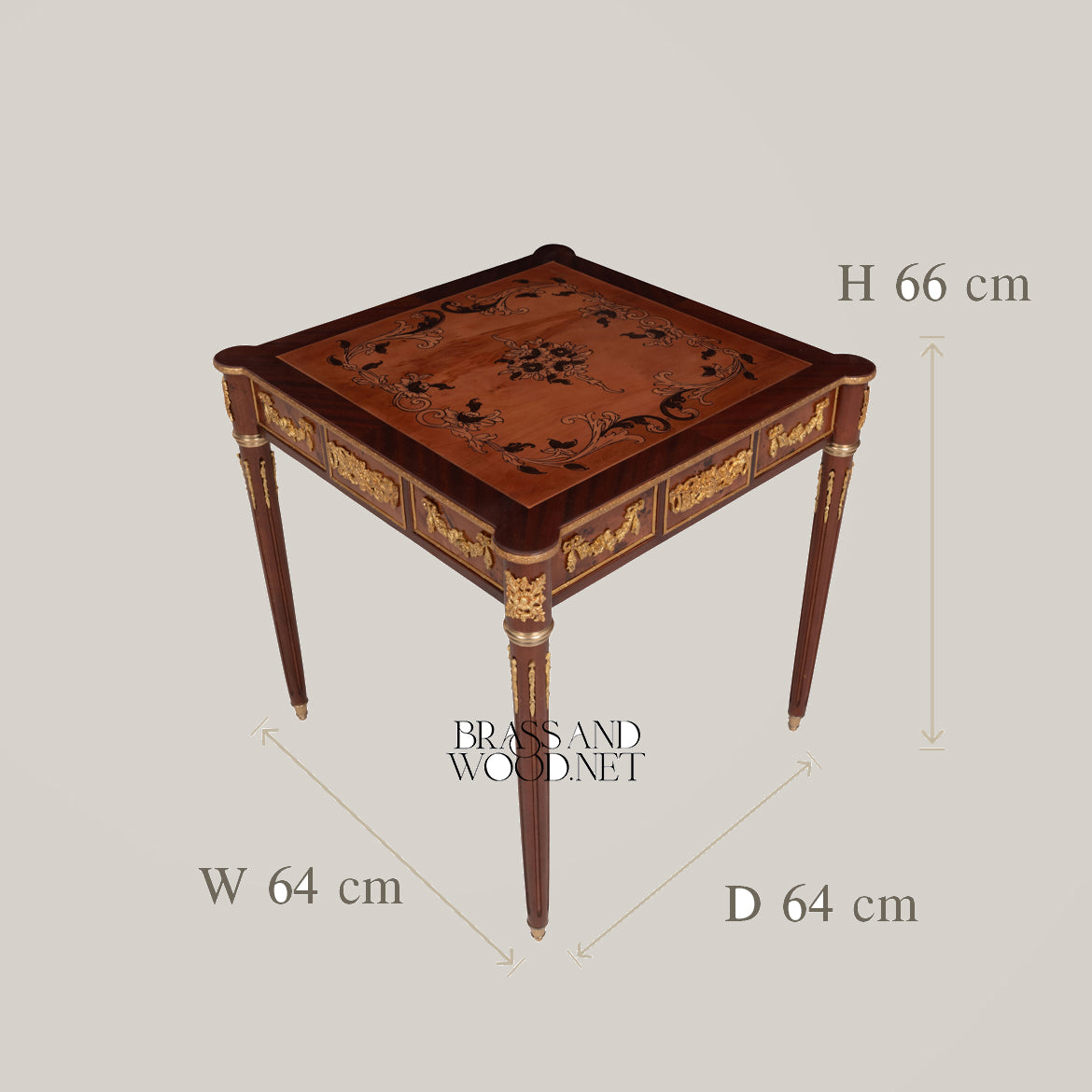 Handcrafted Classic Salon Coffee & Corner Table Set