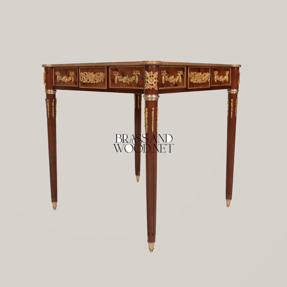 Handcrafted Classic Salon Coffee & Corner Table Set