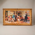 French Antique Wooden Frame - Velvet Portrait Backing - Vintage Gold - Model 27-1
