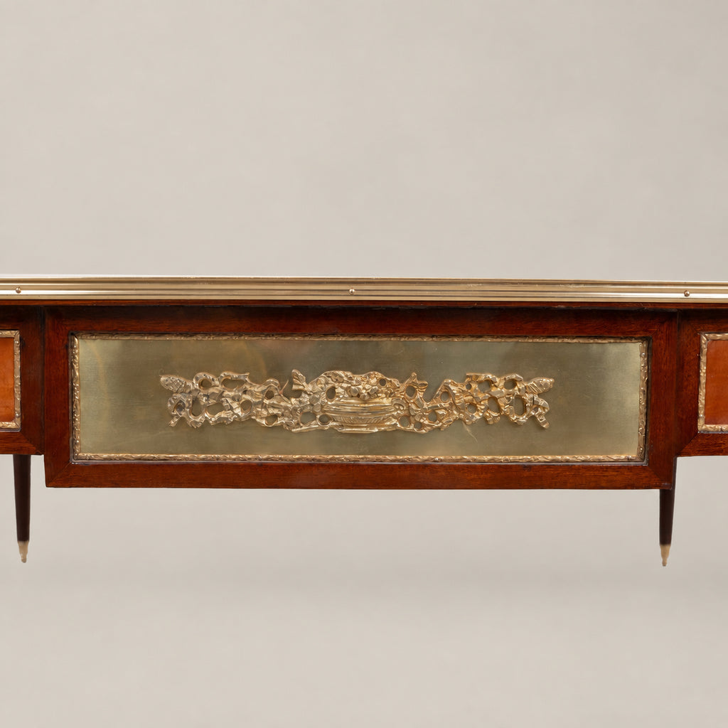Louis XVI Marquetry Medallion Tea & Corner Table Set