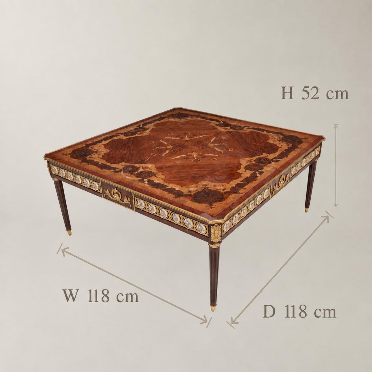 Louis XVI Sèvres Medallion Coffee & Corner Table Set
