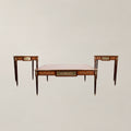 Louis XVI Marquetry Medallion Tea & Corner Table Set