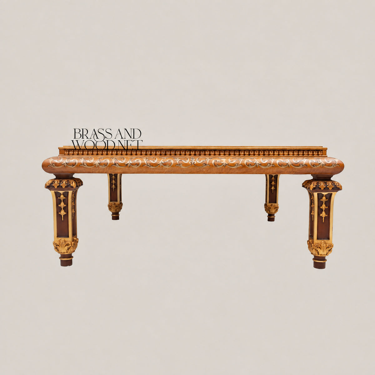 Empire Floral Marquetry Coffee & Corner Table Set