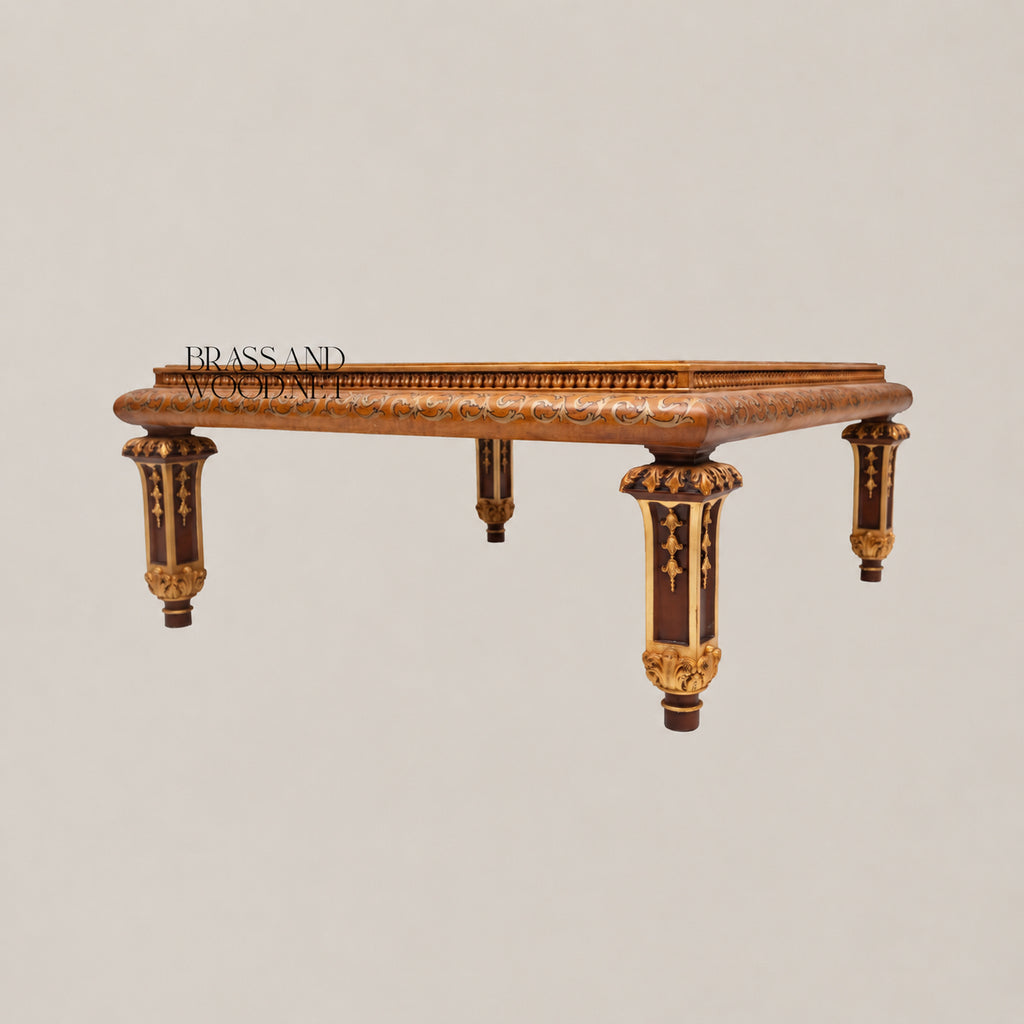 Empire Floral Marquetry Coffee & Corner Table Set