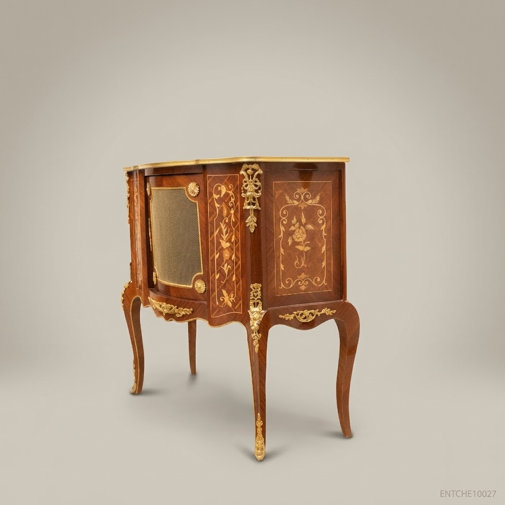 Classic Single-Door Chest - Marquetry