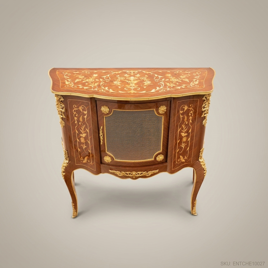 Classic Single-Door Chest - Marquetry