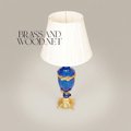 Napoleon III Cobalt Glass Urn Table Lamp with Ormolu Brass Mounts