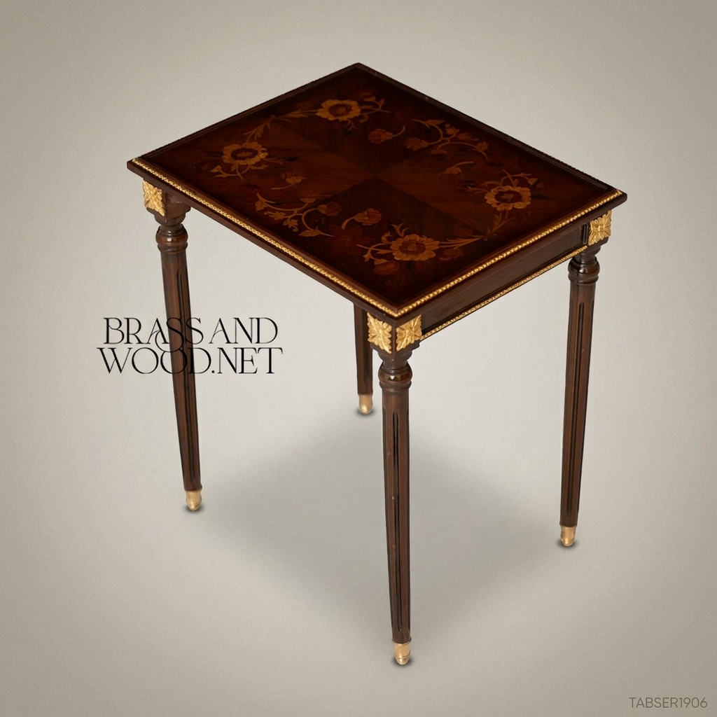 Brown Nesting Serving Table Set - Model 5
