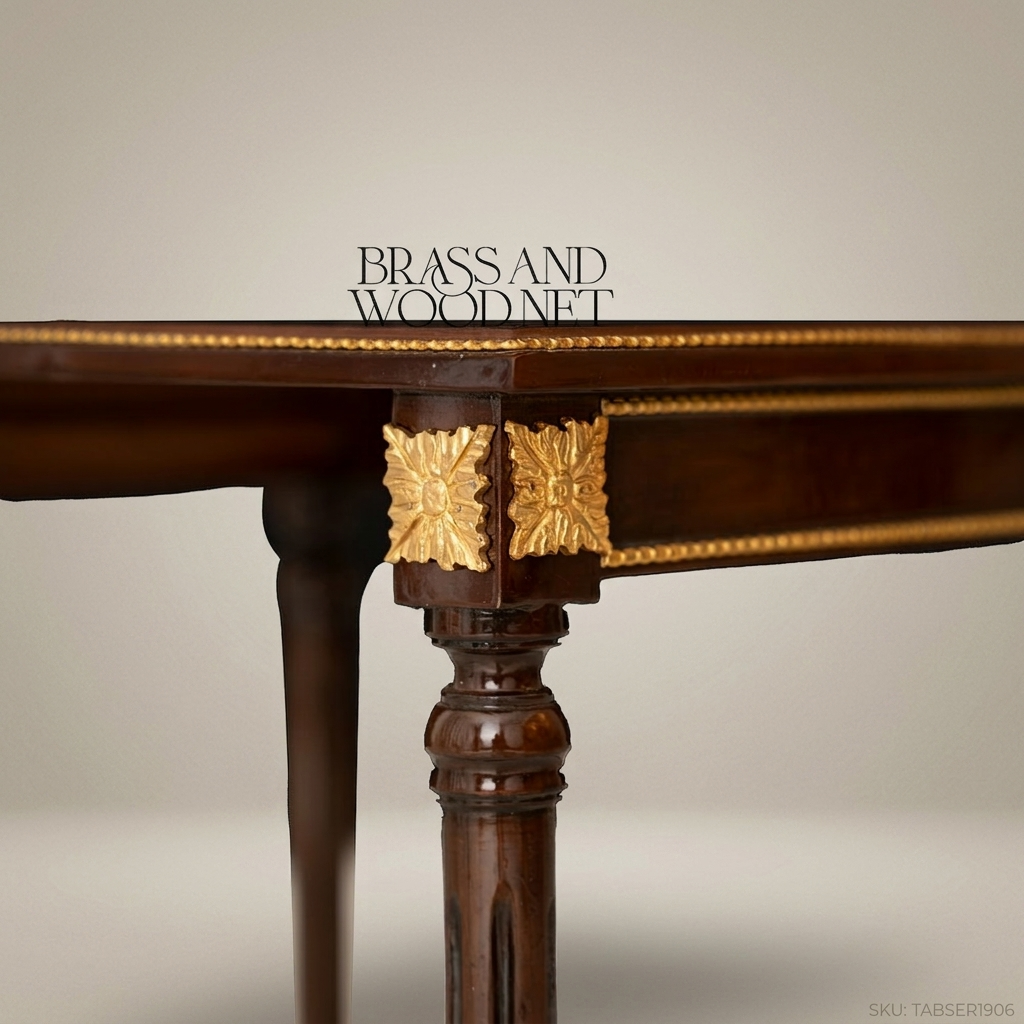 Brown Nesting Serving Table Set - Model 5