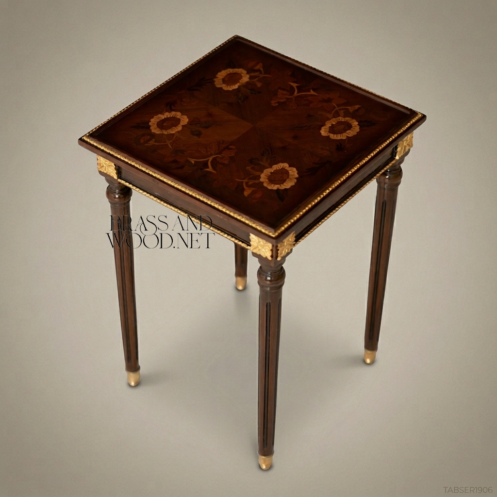 Brown Nesting Serving Table Set - Model 5
