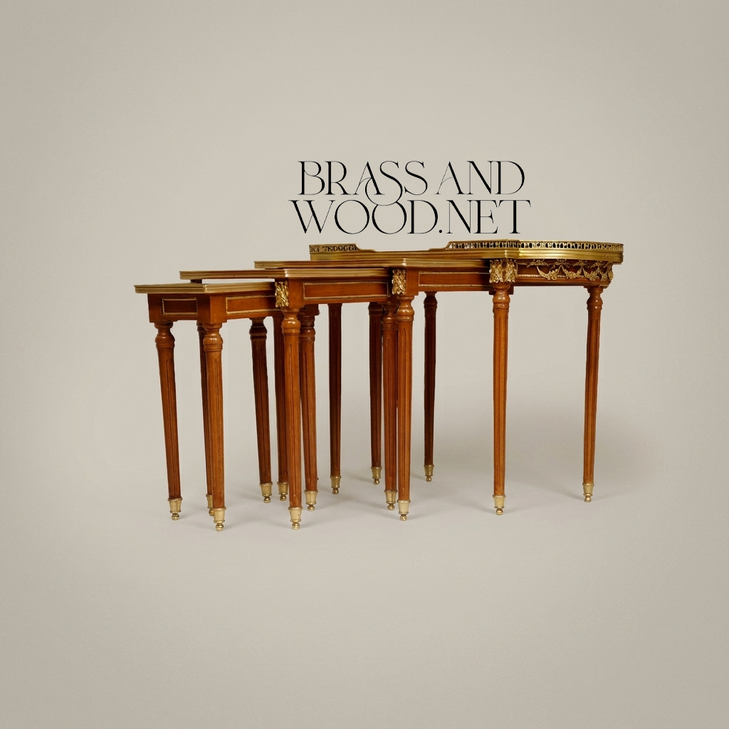 Nesting Table Set of 4 - Marquetry