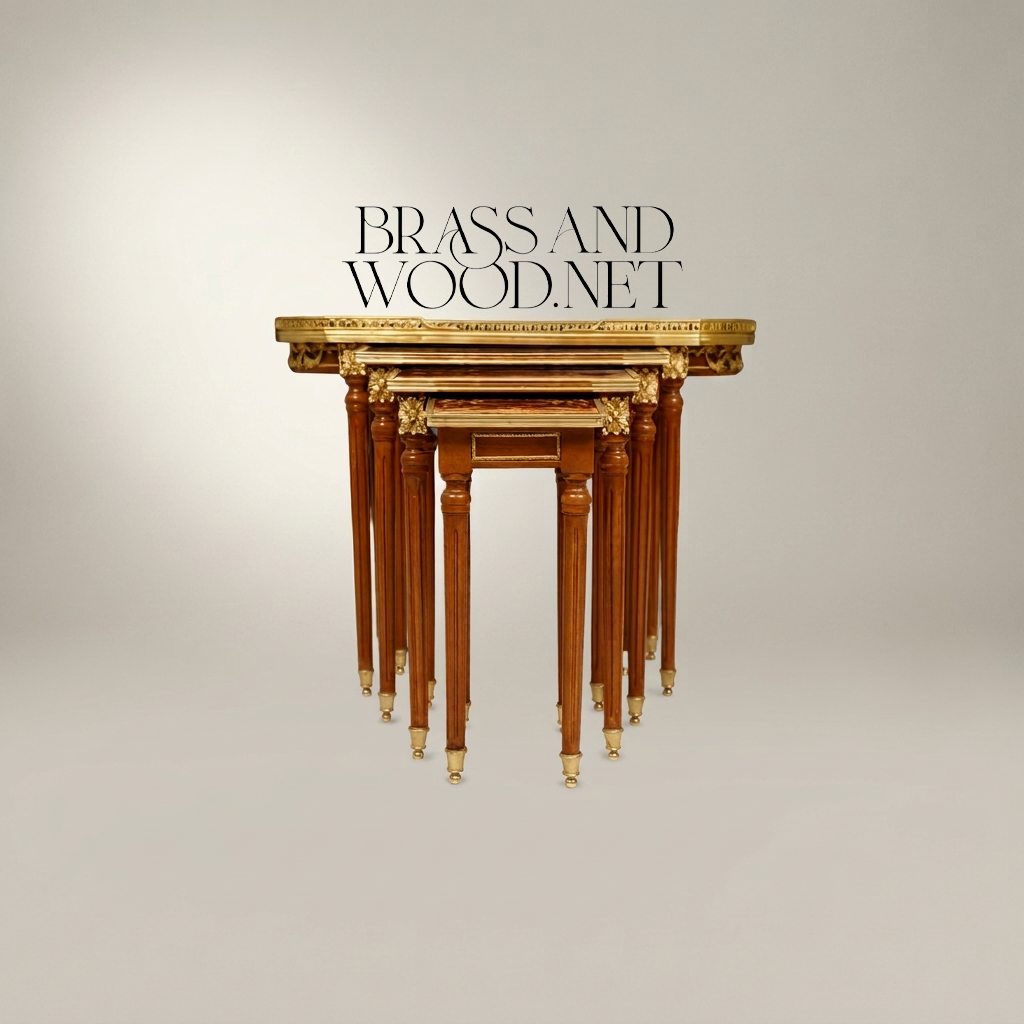 Nesting Table Set of 4 - Marquetry