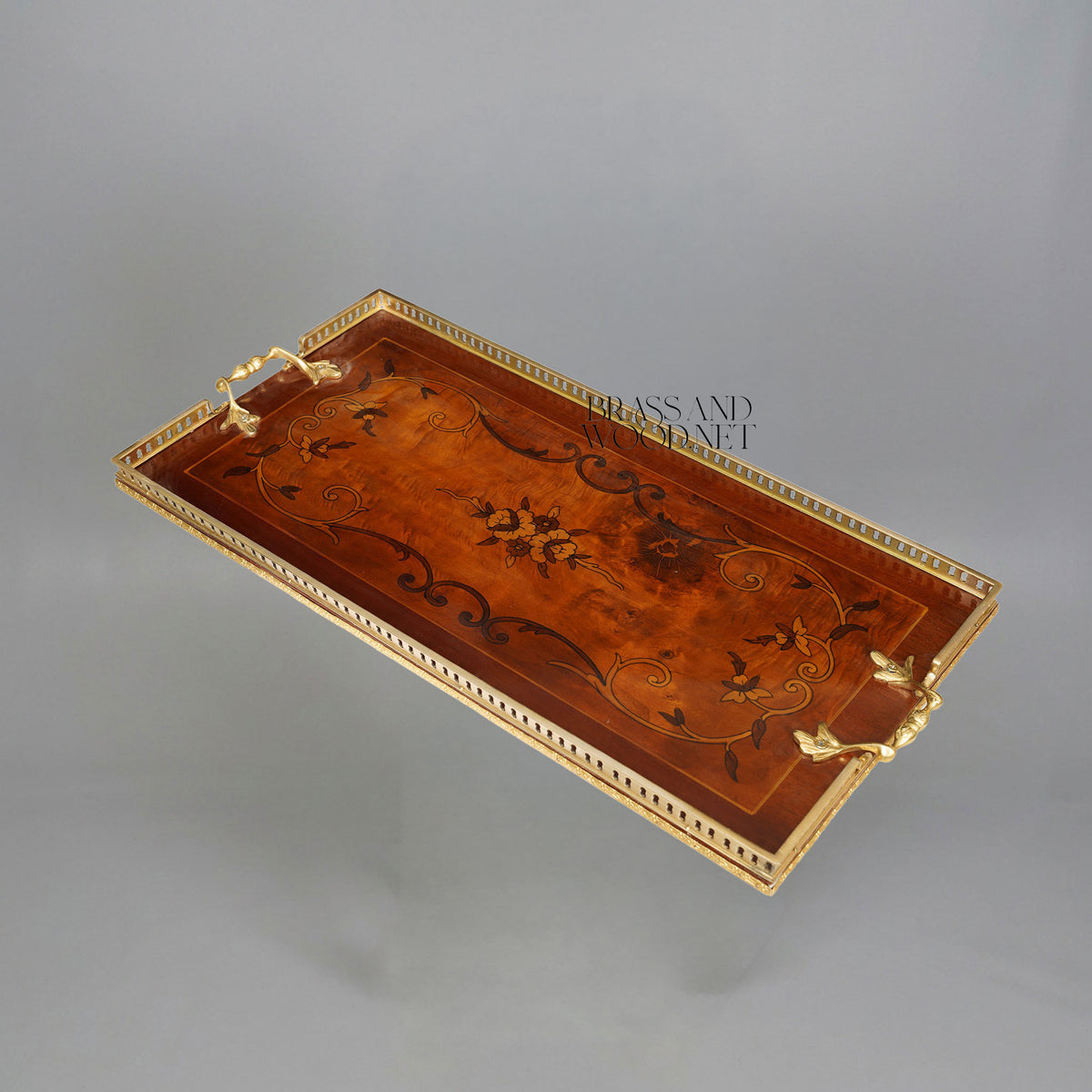 Marquetry Tea Trolley Tray