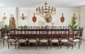 Neoclassical Ebony & Gold Dining Suite