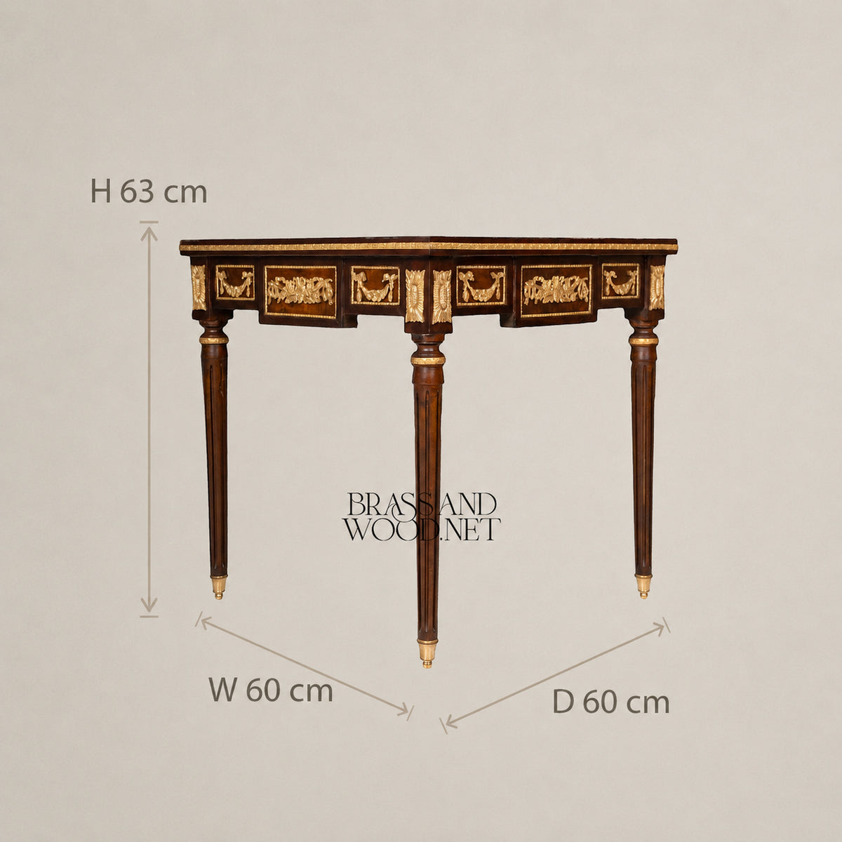 Marquetry Salon Table Set of 3