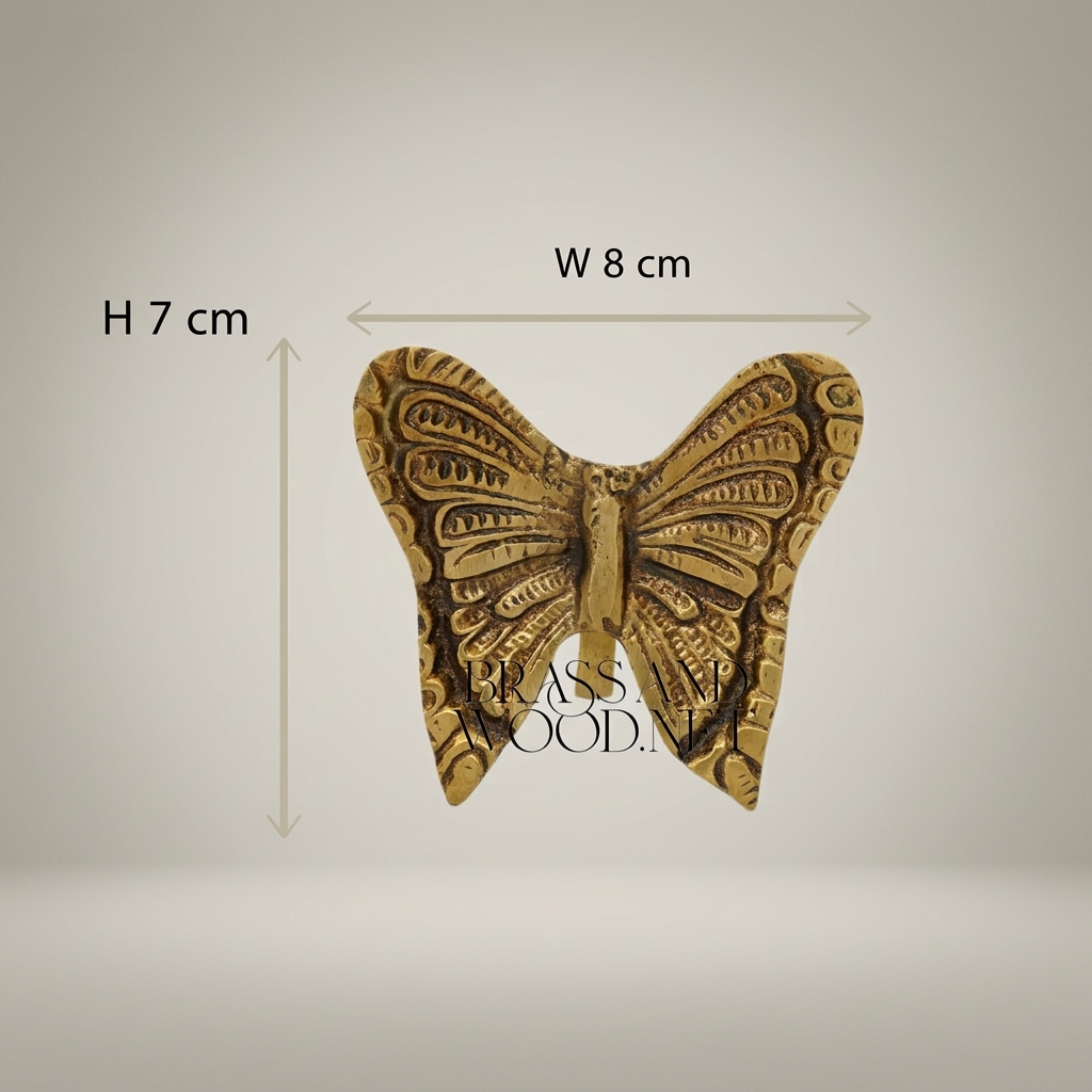 Brass Butterfly Wall Hooks - Graduated Trio Set — Antique Gold
