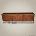Brass & Wood Louis XVI Marquetry Dining Buffet — 200cm