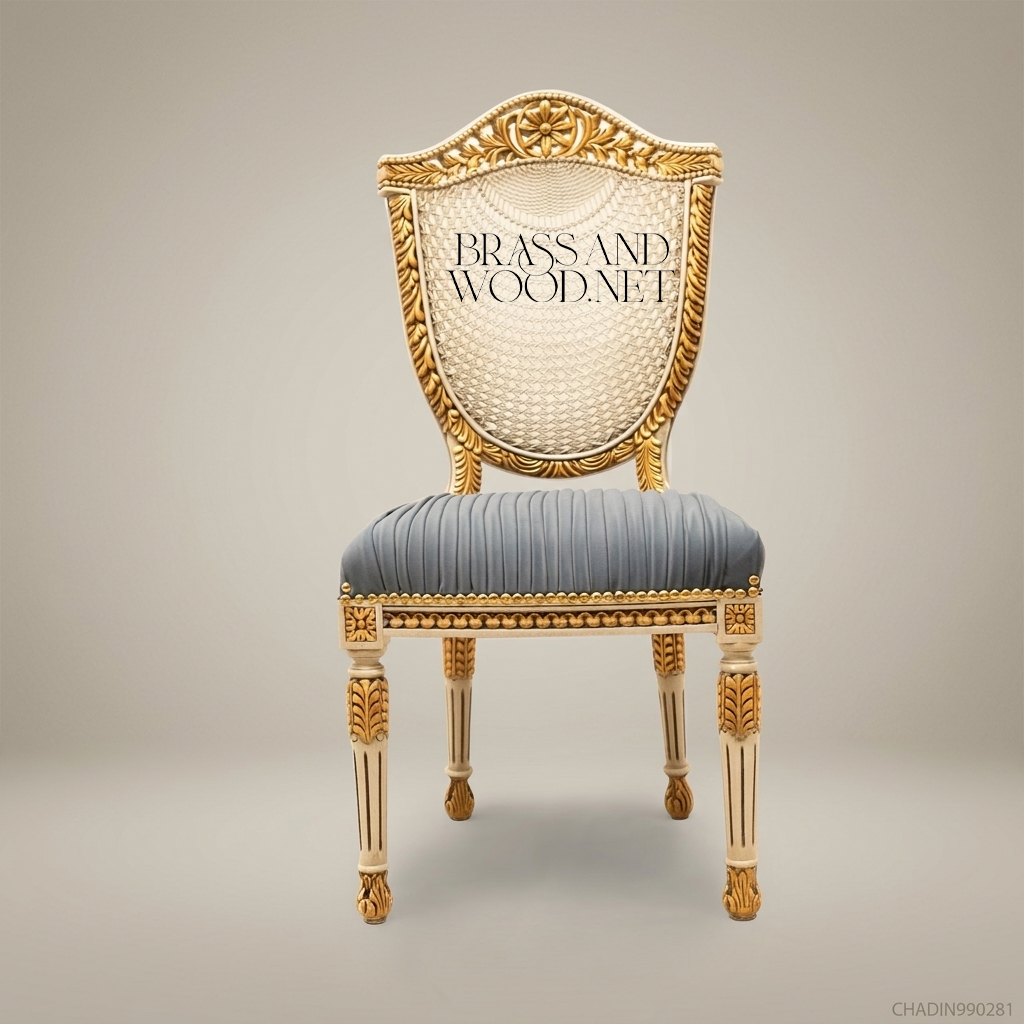Louis XVI Floral Painted Dining Suite with Gilt Accents