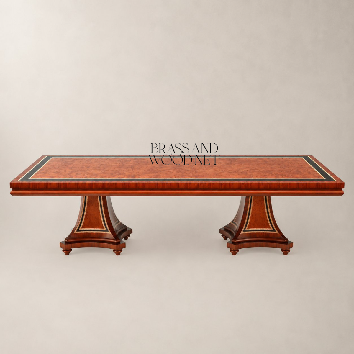 Louis XVI Damask Dining Suite — Table, Chairs & Buffet