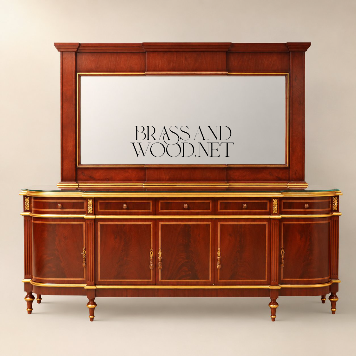 Empire Gilt Carved Complete Dining Set