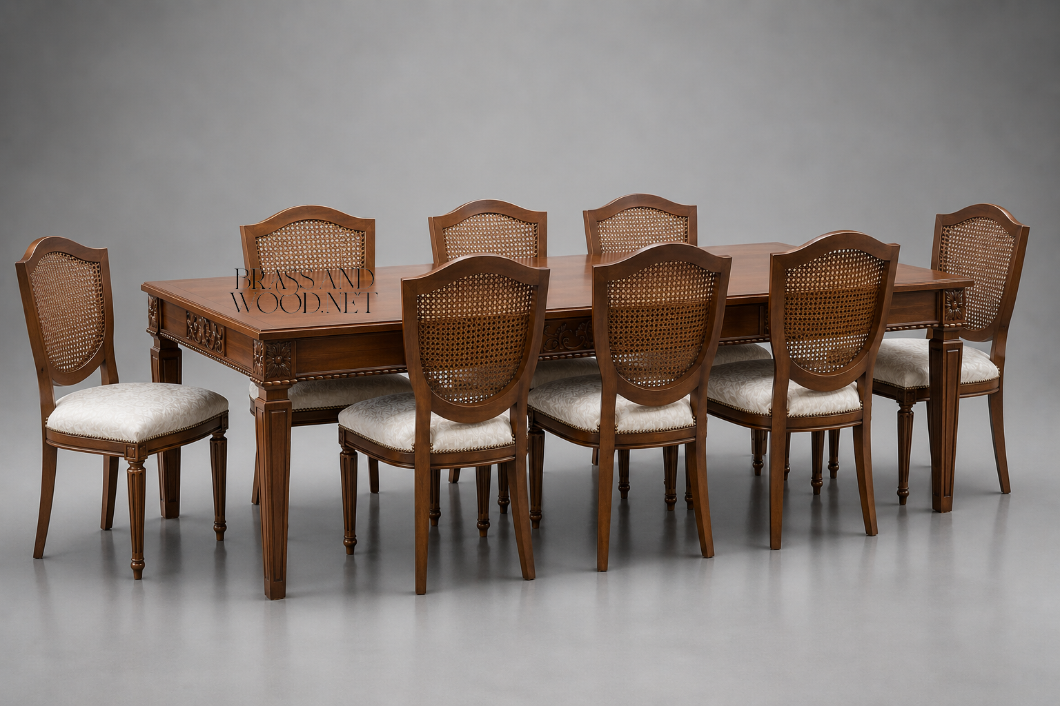 Louis XVI Shield-Back Dining Set