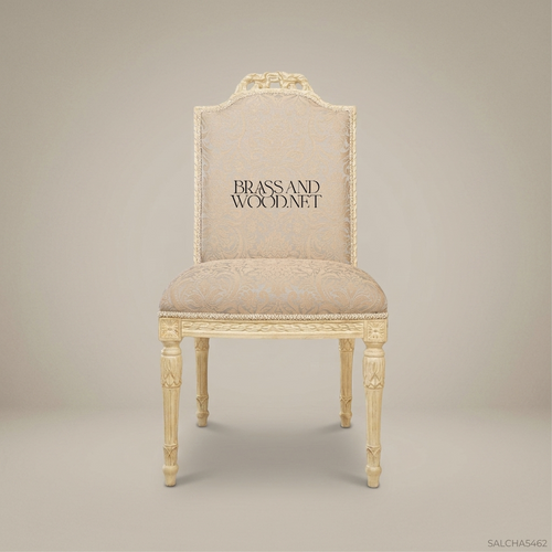 Brass & Wood Louis XVI Classic Dining Chair