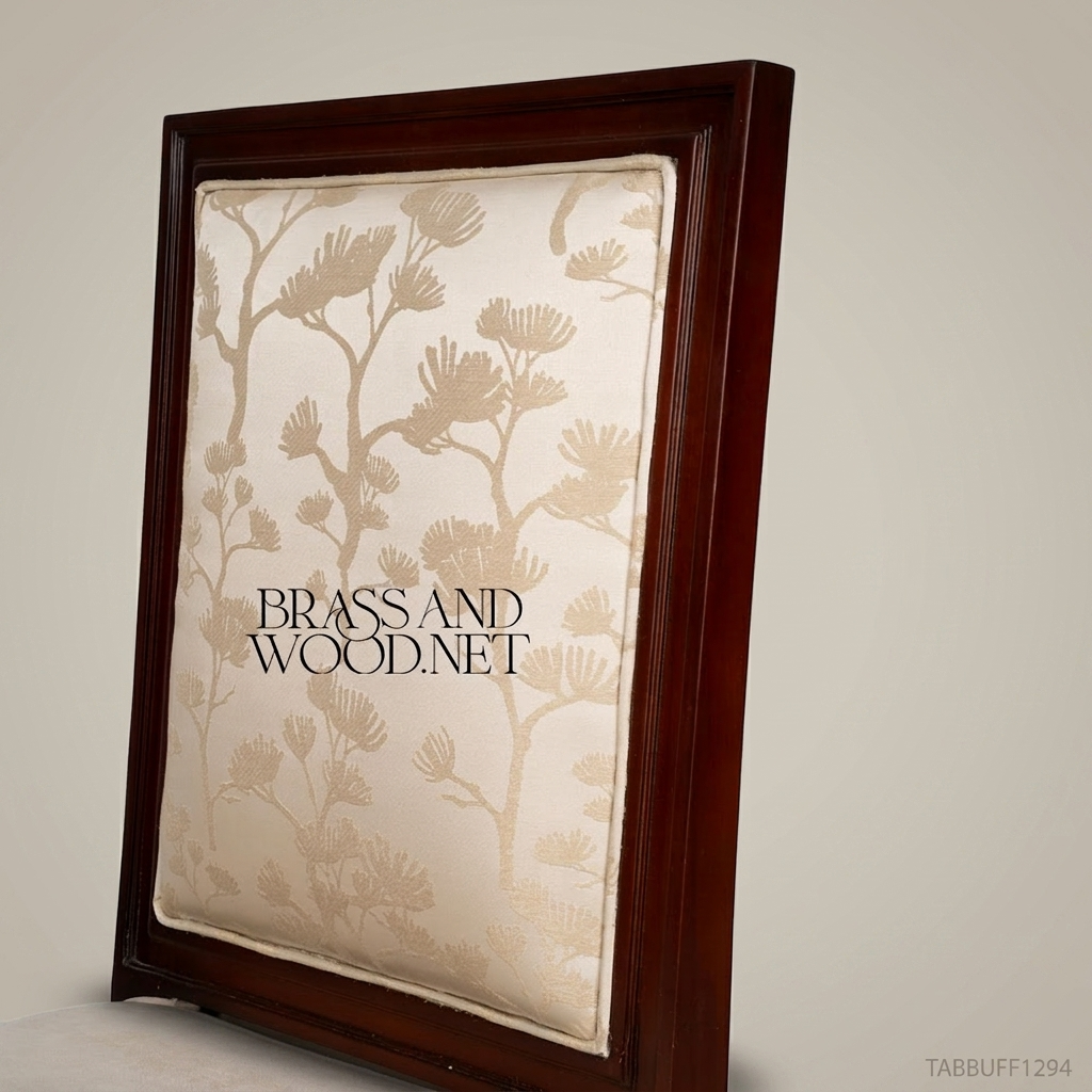 Floral Damask Mahogany Dining Chair