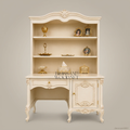 Heritage Ivory Dressing Table with Open Bookshelf Hutch
