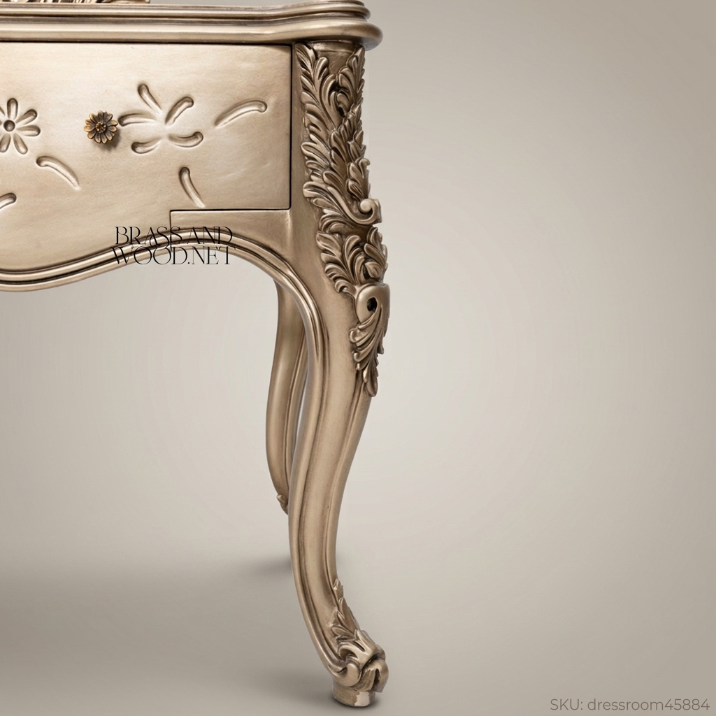 Rococo Dressing Table with Crested Mirror