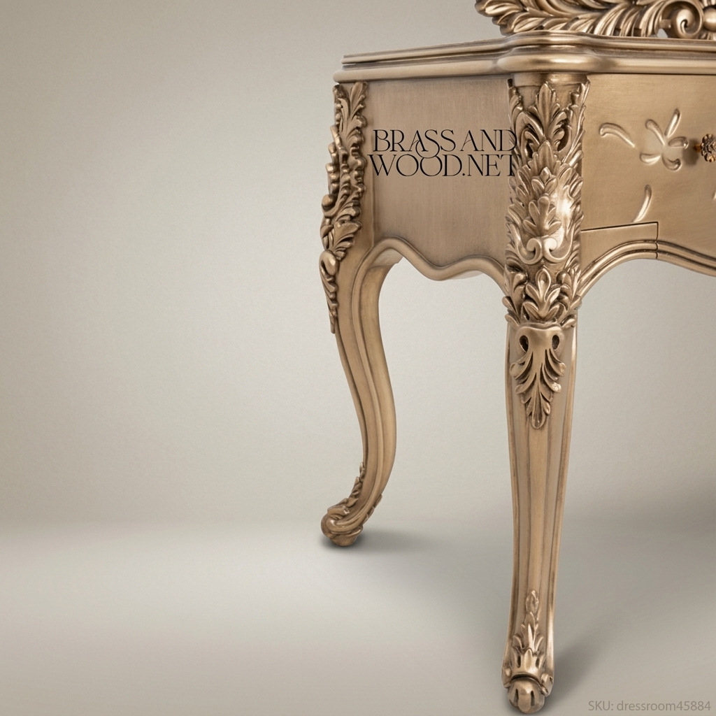 Rococo Dressing Table with Crested Mirror