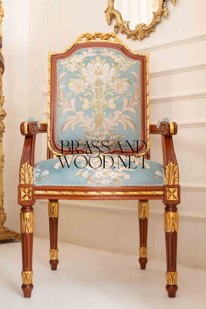 Louis XVI Gilt Marquetry Complete Dining Suite