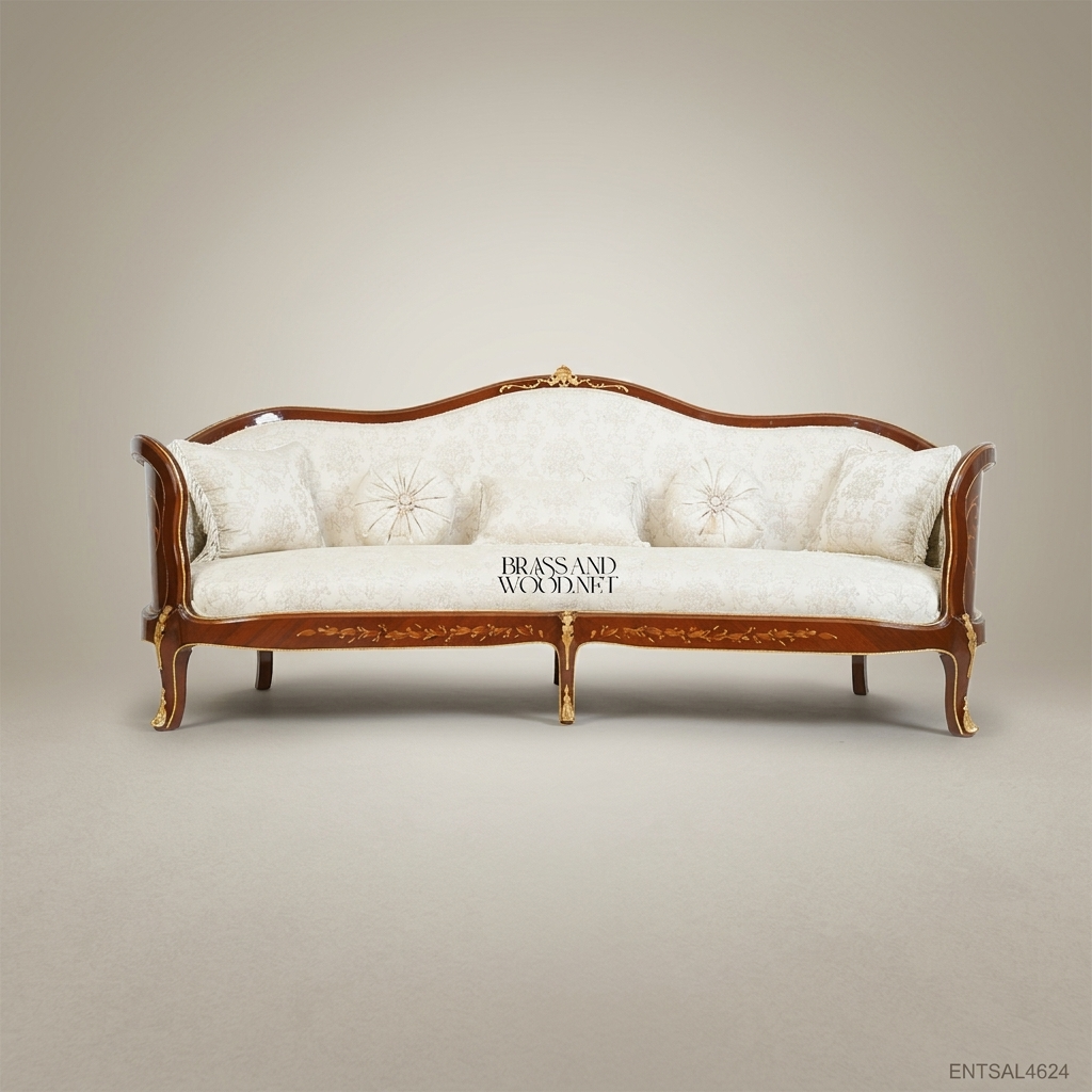 3-Seater Marquetry Salon Sofa Model 4624