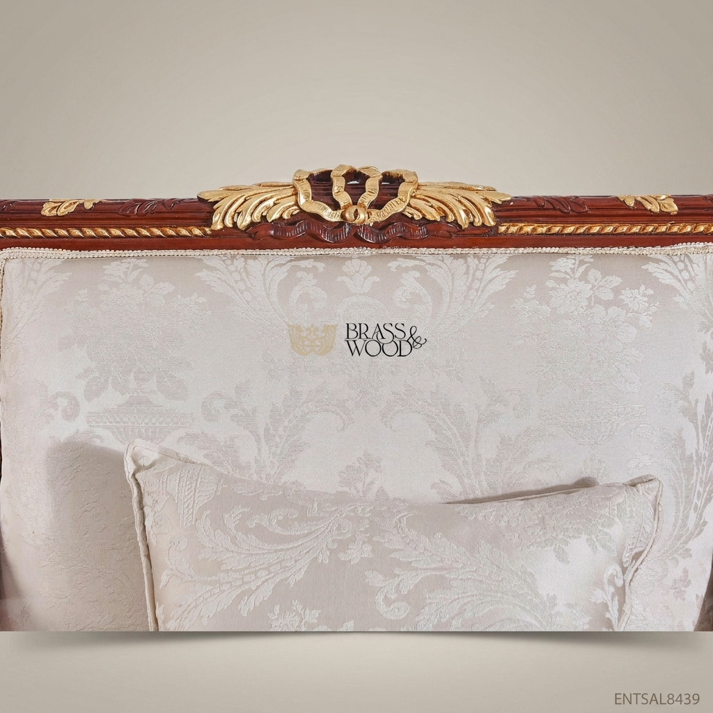 Louis XVI Bergère Salon Armchair with Gilt Wood Frame