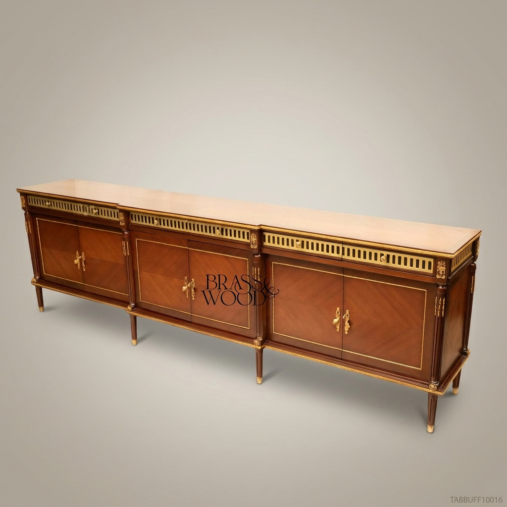 Empire Gilt Pedestal Dining Set