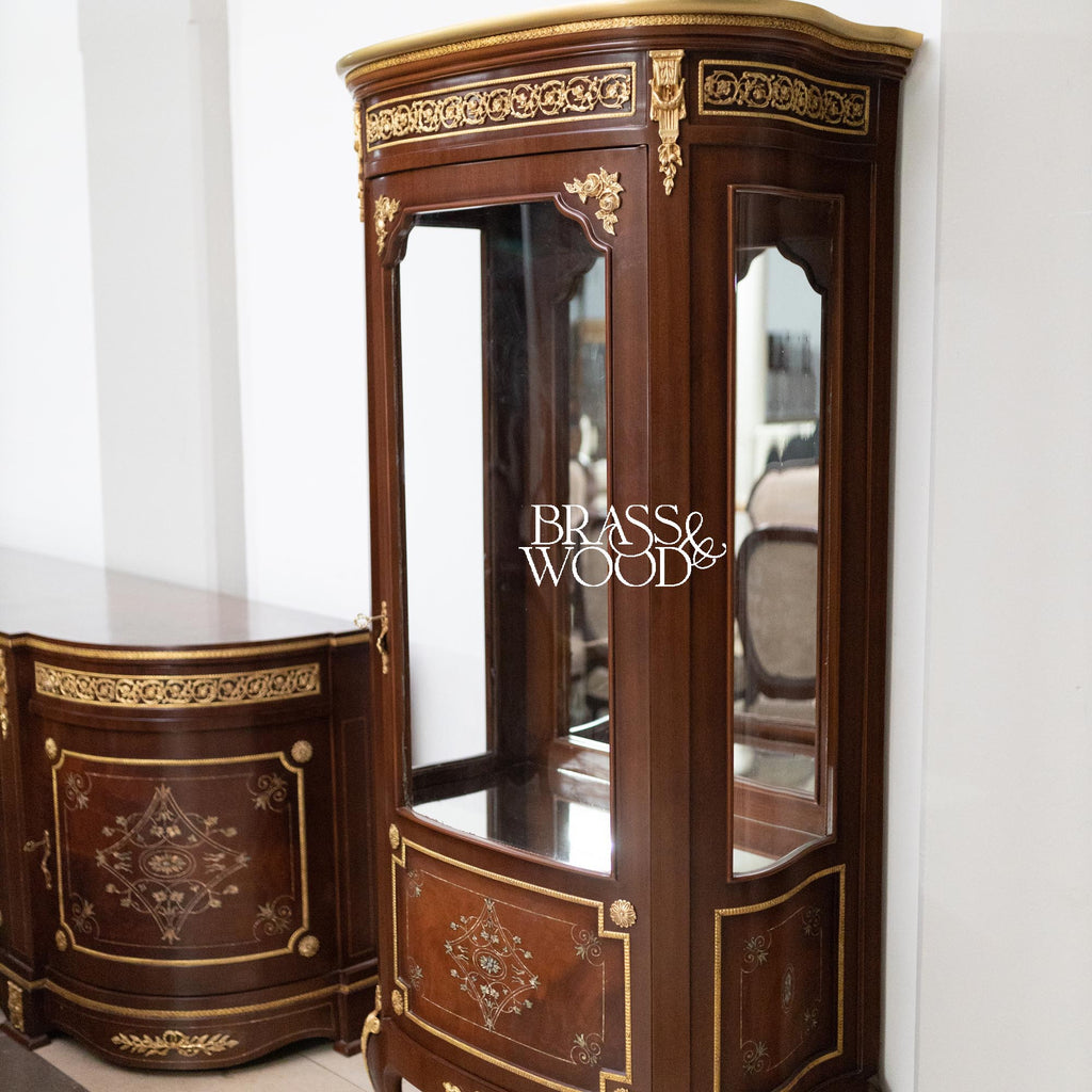 Louis XVI Medallion Inlay Dining Suite