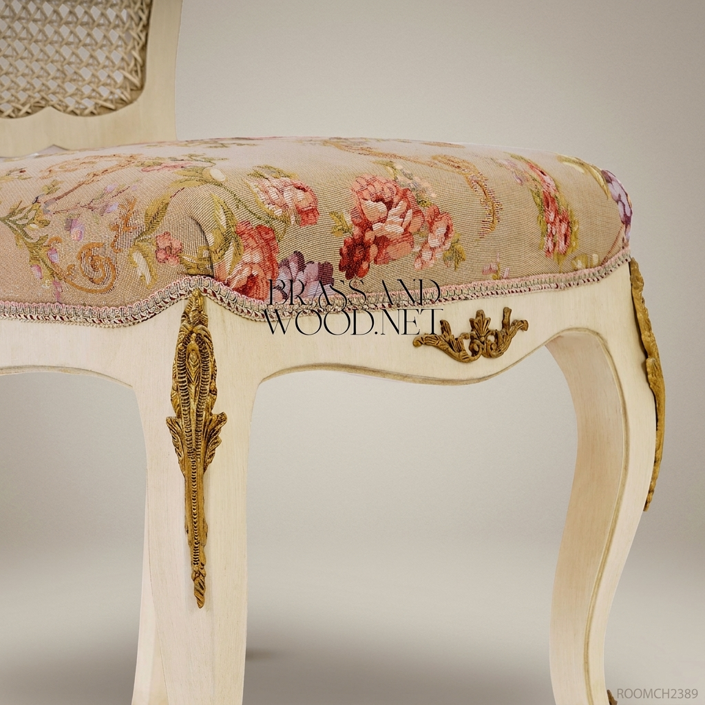 Louis XV Ivory & Gold Carved Dining Suite