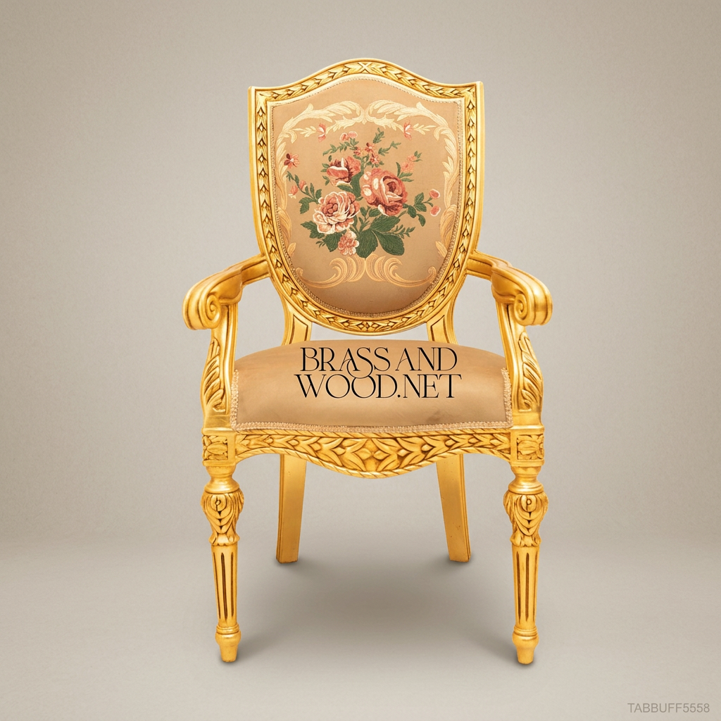 Louis XVI Floral Hand-Painted Dining Set